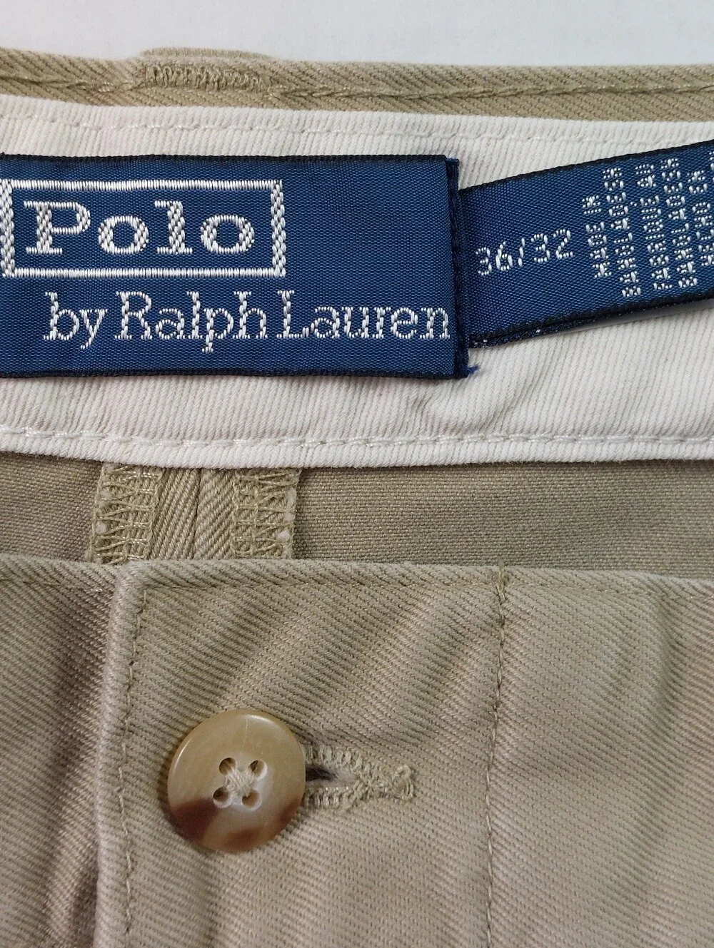 Polo Ralph Lauren The Salinger Chino Pants Mens 36(38)x32 Khaki Heritage NWT
